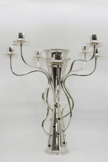 Verzilverde kandelaar Bořek Šípek